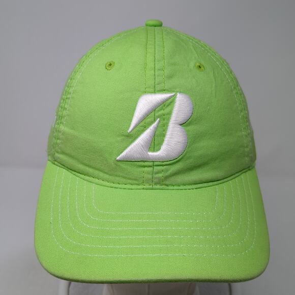 Bridgestone Golf Slideback Hat Green One Size Adjustable Embroidered - Picture 2 of 9